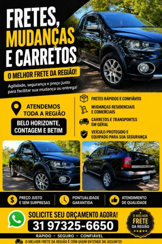 Frete para BH, Contagem, Betim e Região 