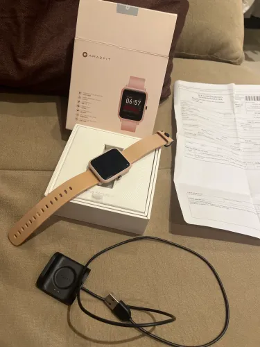 Smartwatch Amazfit Bip S Lite - Completo com Caixa e Nota Fiscal