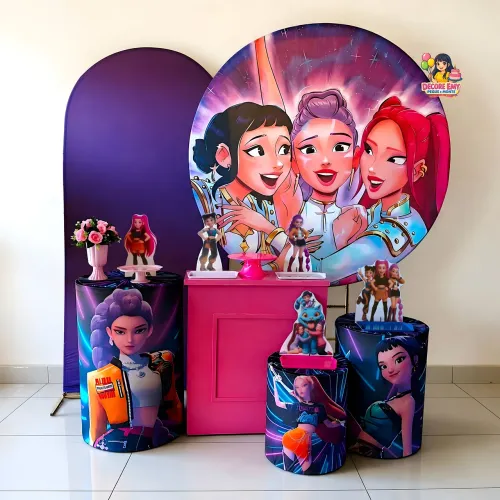 Decoração Guerreiras do Kpop Pegue e Monte