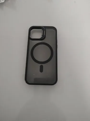 capa para iPhone 14 Pro Max, preta, com anel magnético