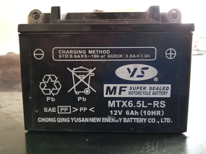 Bateria 12v 6Ah 10 Hr