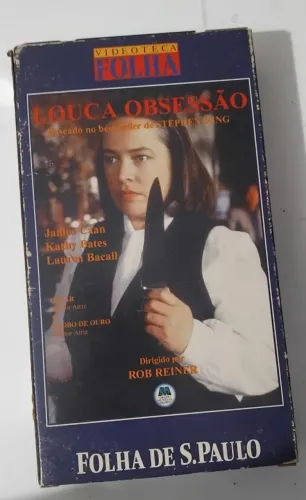 FITA VHS "LOUCA OBSESSÃO" (Misery) 1990; de S. King com K. Bates - Oscar de melhor atriz.