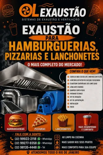   COIFAS, DUTOS, EÓLICOS,EXAUSTORES.Sistema de Exaustão Completo - Melhor Preço Garantido!