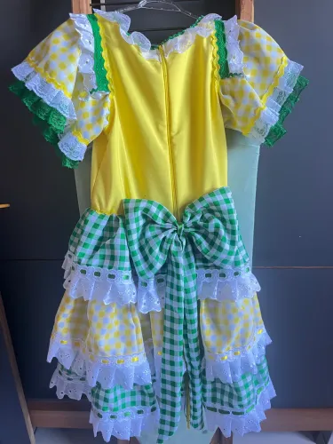 Vestido junino 8 anos