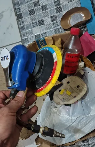 Lixadeira rodo orbital pneumática