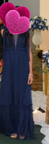 Vestido de festa azul