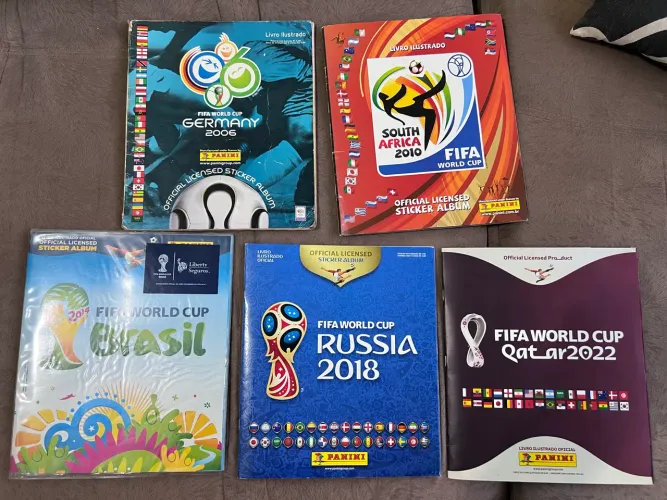 Álbum copa do mundo 2006, 2010, 2014, 2018, 2022