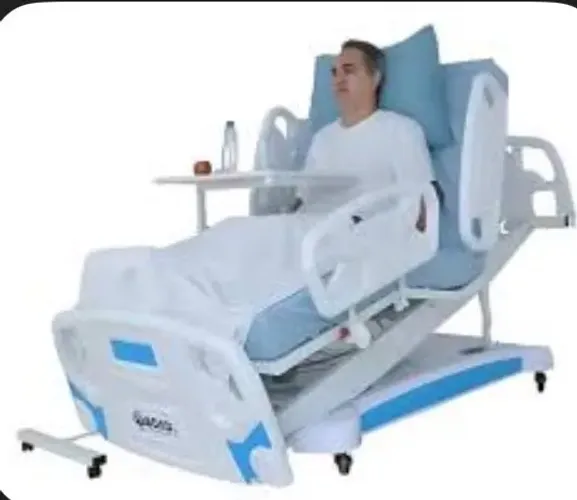 Cama hospitalar elétrica com colchão 