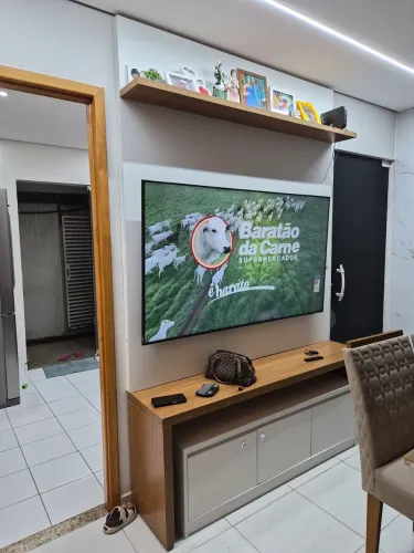 Painel de televisão em MDF 30mm. Feito sob medida. Excelente material.