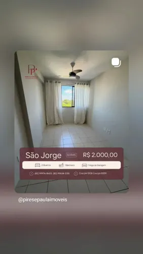 Apartamento para ALUGAR Ed Racine - São Jorge