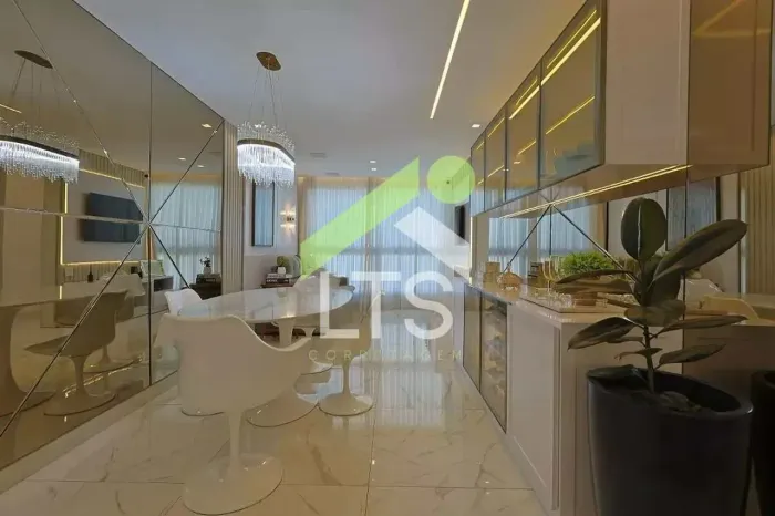 Apartamento totalmente mobiliado com 3 quartos e área de lazer completa no bairro Prado