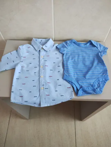 Body e camisa cartens para bebê