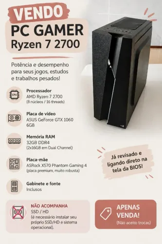 PC Gamer Ryzen 7 2700