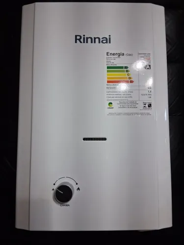 Aquecedor a gás Rinnai - Modelo REU-M070CFHB GN<br>