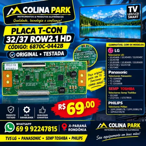 Placa T-con LG 32 polegadas 