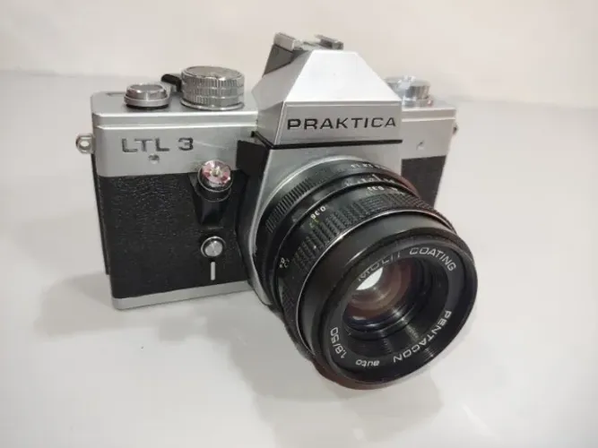 Câmera Analógica Praktica Ltl3 Lente 50 Mm F 1.8 Adf Preto (Usado)