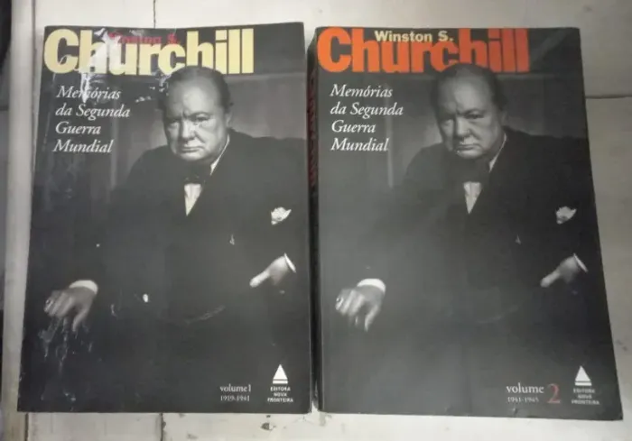 Livros Memórias Da Segunda Guerra Mundial - Volume 1 e 2 -1919-1945 Winston S. Churchi -No