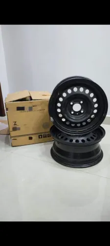 2 Rodas de ferro aro 15 originais Nissan Versa Sense - ótimo estado