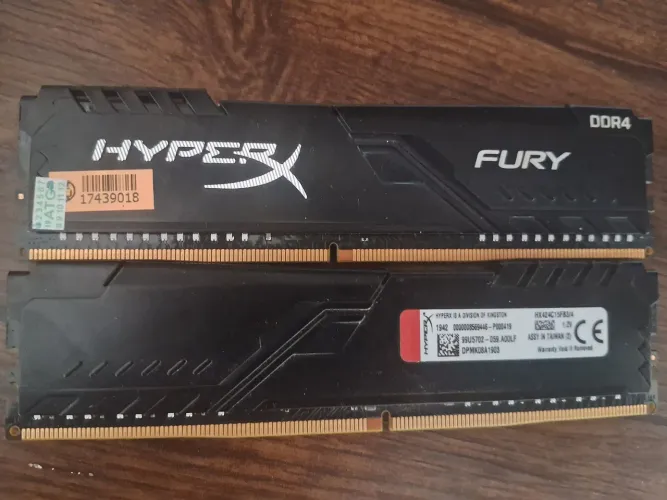Memória RAM HyperX DDR4 2x4gb