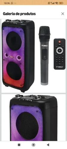 TRC Caixa de Som Amplificadora - 1700W de Potência CT 1700