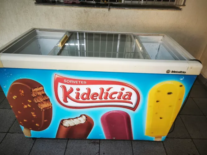 freezer horizontal tampo de vidro