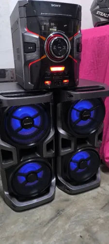 Som Sony gpx 1200 watts RMS de potência bluetooth 2 USB cd MP3 rádio auxiliar 