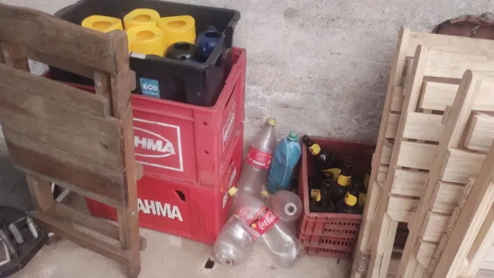 Caixas de garrafas de cerveja