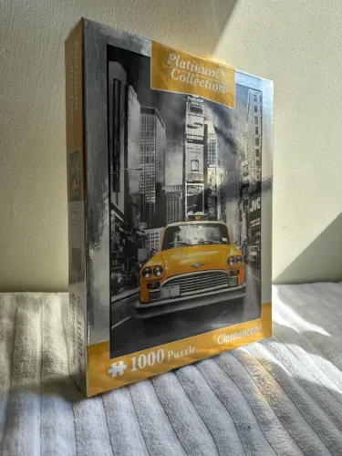 Quebra-cabeça 1000 peças Clementoni Platinum Collection ?New York taxi?