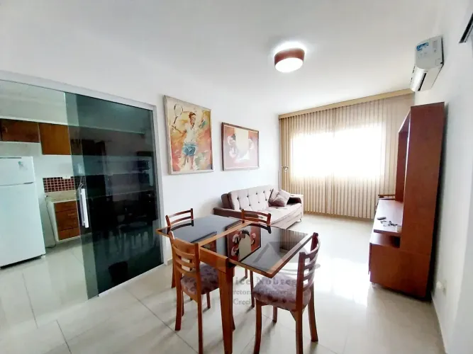 1 suite 2 banheiros mobiliado e ar condicionado