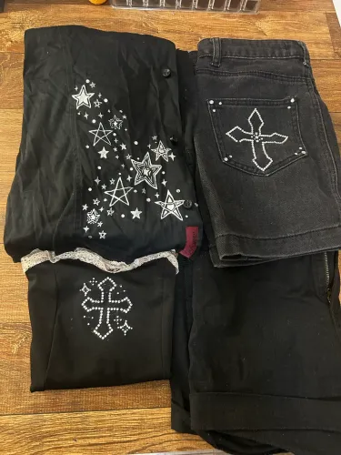 Lote roupas pretas p