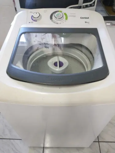 maquina de lavar consul,110v.9kg usada funcionando todos programas com marcas de uso, valo