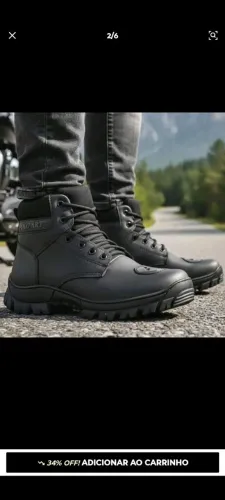 Botina Reforçada motociclista 