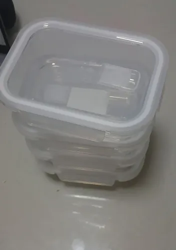 5 potes de vidro 640ml com tampa novos