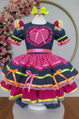 Vestido junino infantil 
