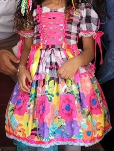 Vestido quadrilha, festa junina