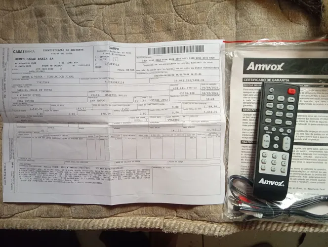 Caxia de som Amvox 2000 Torre Novo Moderno é tá tudo completo funcionando