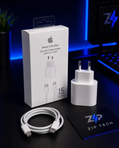 Carregador Tipo-C 35W + Cabo USB-C | Entrega Grátis