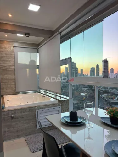 Apartamento de 1Q no Bueno com Hidromassagem e Vista para o Parque Vaca Brava
