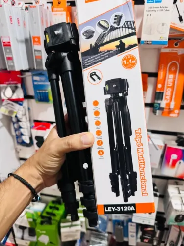 Tripé Para Câmera Retrátil Suporte Celular Bolsa TriPod 330A