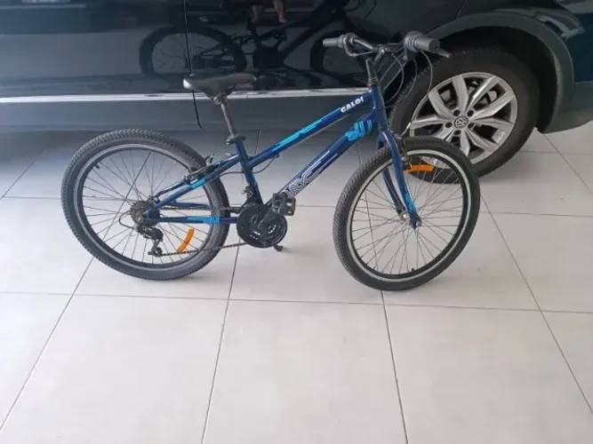 Bicicleta Caloi Max, Aro 24, Câmbio 21 Velocidades, Azul
