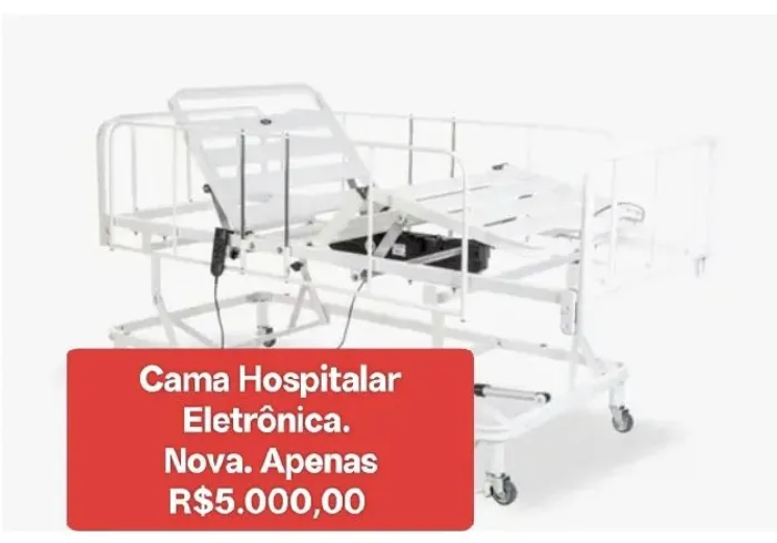 Cama hospitalar elétrica nova. Oportunidade única.