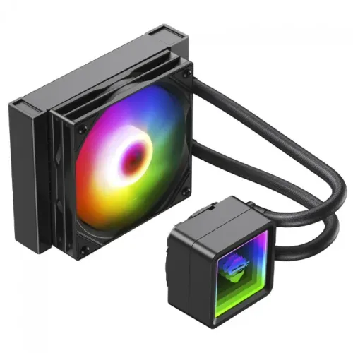 Water Cooler Gamer Ninja Yuki, ARGB, 120mm, Intel-AMD, Controladora, Black, 12x 16,08