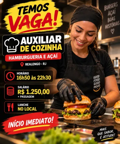 AUXILIAR DE COZINHA | REALENGO