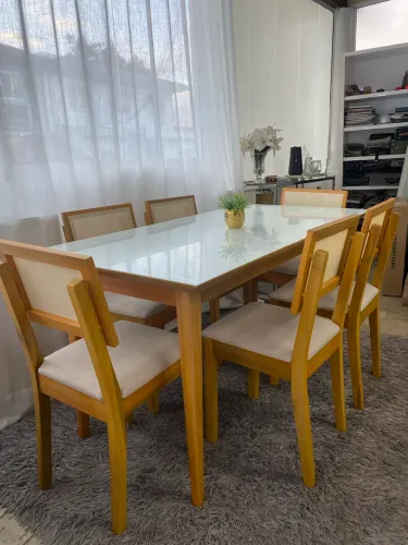 Mesa 160x80 + 6 cadeiras 