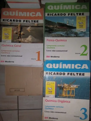 Coleção Química Ricardo Feltre Vol 1, 2 e 3
