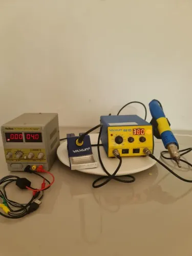 Estação de solda e ar quente 