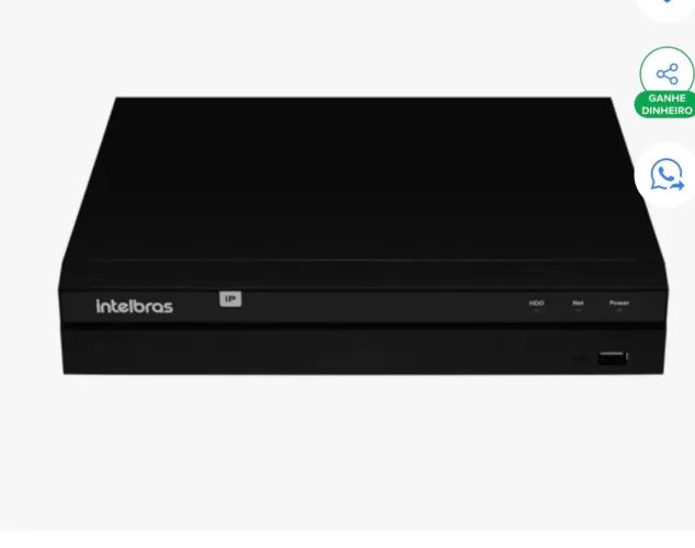 NVR 4 Canais PoE 4K Intelbras Novo Lacrado