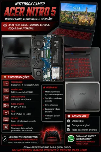 Acer Nitro 5 AMD 6 core
