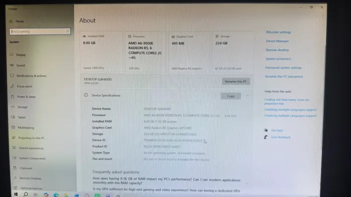 PC COMPLETO PARA USO.
