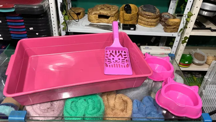 Kit bandeja pra gato